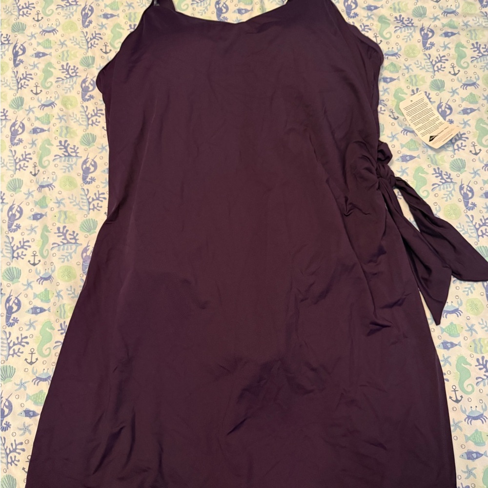 Lands' End Deep Purple swimsuit